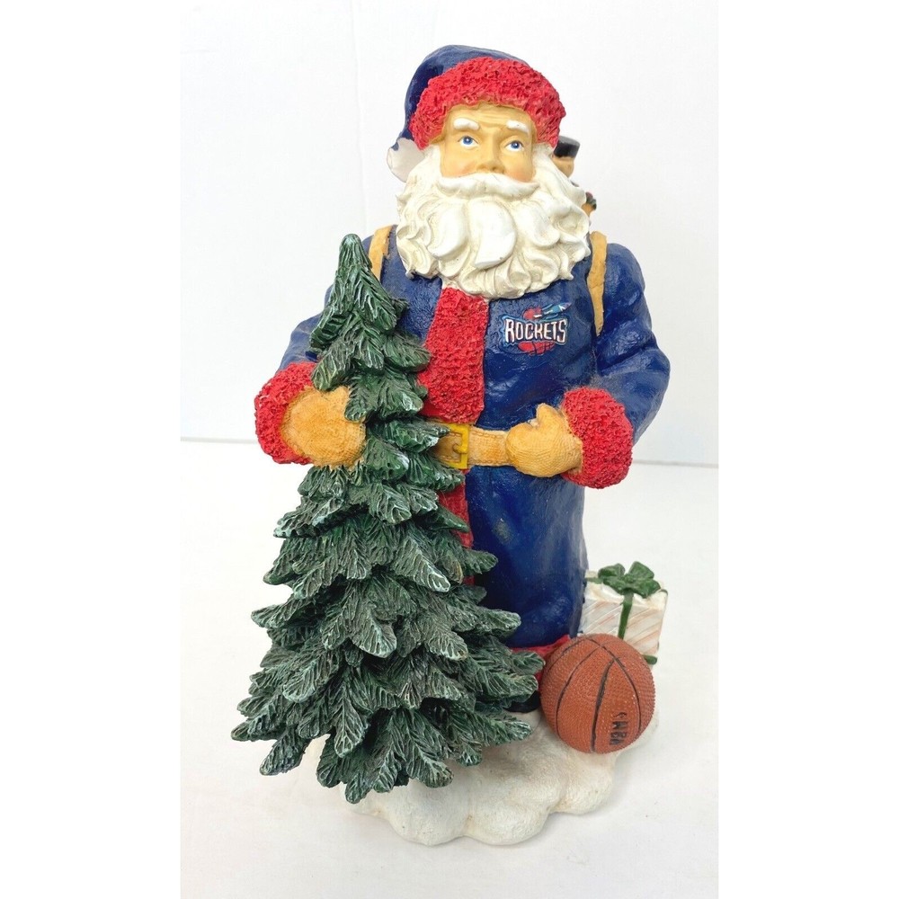 The Memory Company Santa Claus Christmas NBA Basketball Houston Rockets Figurine
